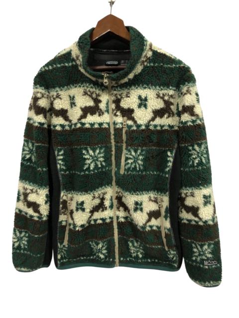 Other Designers Manastash - Last Call🚀Manastash Art Winter Deer Pattern Stripe Fleece