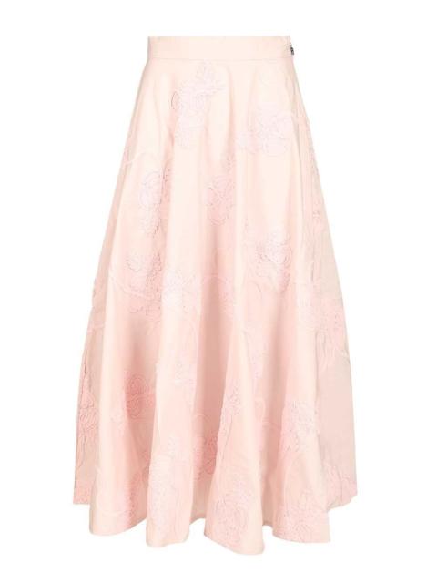ROTATE Rotate Women The Flower Maxi Light Pink Long Skirt