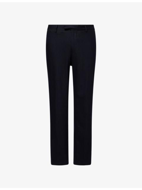 CORNELIANI Slim-Leg Mid-Rise Wool and Cashmere-Blend Trousers