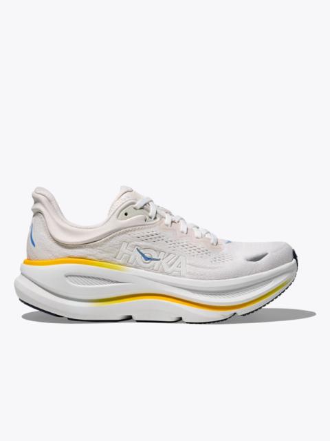 HOKA Women's Bondi 9 Shoes in White/Grout