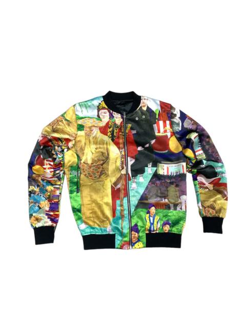 Other Designers GO DO UK DESIGNER 2019 ORIENTAL MOTIVE PRINT BOMBER JACKET