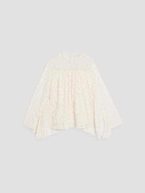 Zimmermann Gathered lace blouse