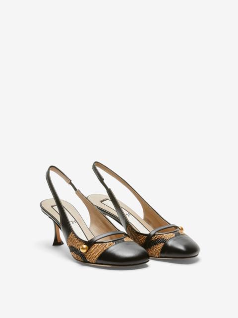 N°21 TWO-TONE ROUND TOE SLINGABCK