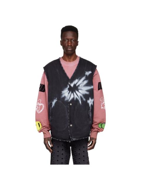 We11done Black Cotton Vest