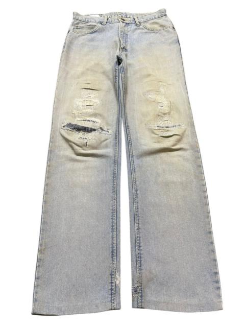 Other Designers Distressed Denim - Vintage 90s Lee Faded Wash Distressed Style Loose Jeans