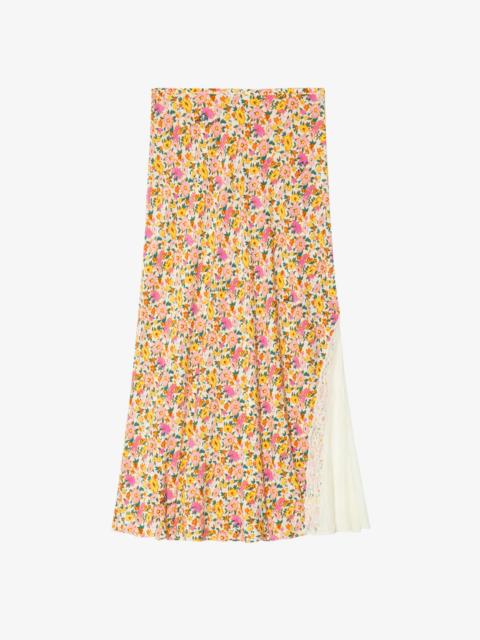 Zadig & Voltaire Jayla Womens Floral Midi Skirt