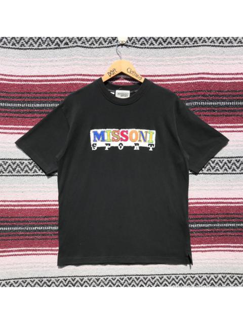Other Designers Vintage Missoni Sport Shirt Embroidery Spellout Missoni