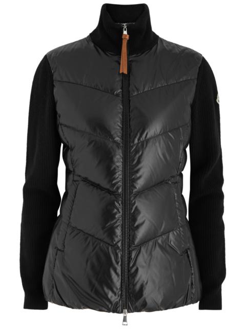 Moncler Moncler Quilted Nylon and Wool Jacket