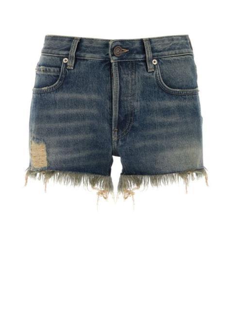 Balenciaga Women Denim Shorts