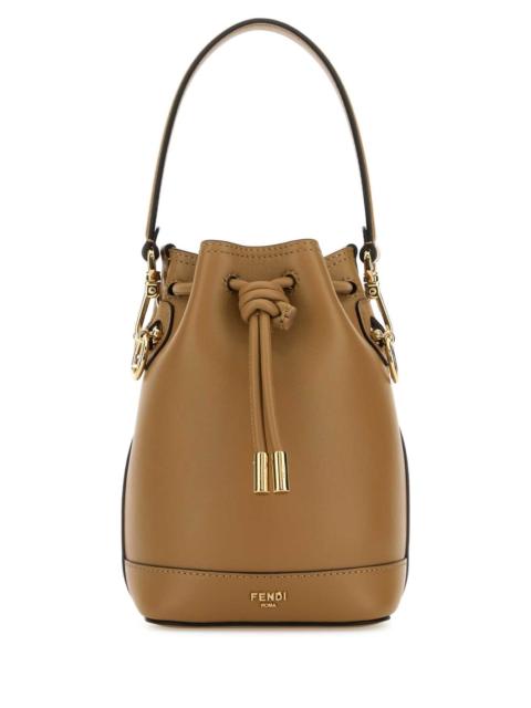 FENDI Fendi Women Camel Leather Mon Tresor Bucket Bag