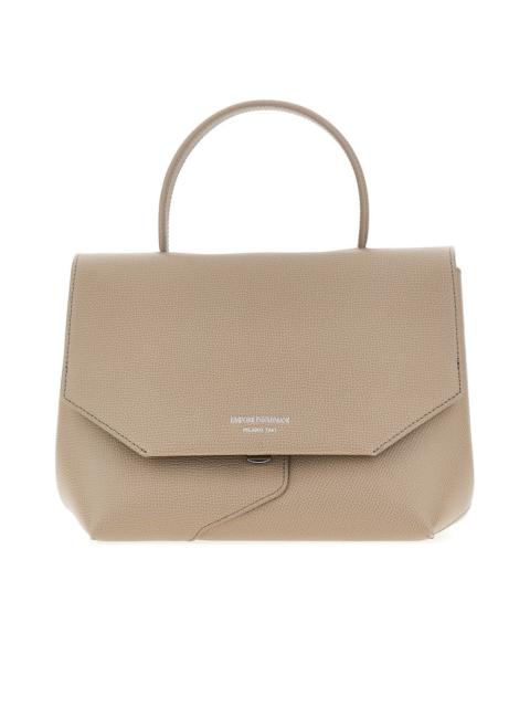 EMPORIO ARMANI Emporio Armani 1981 Top-handle Leather Bag Grey