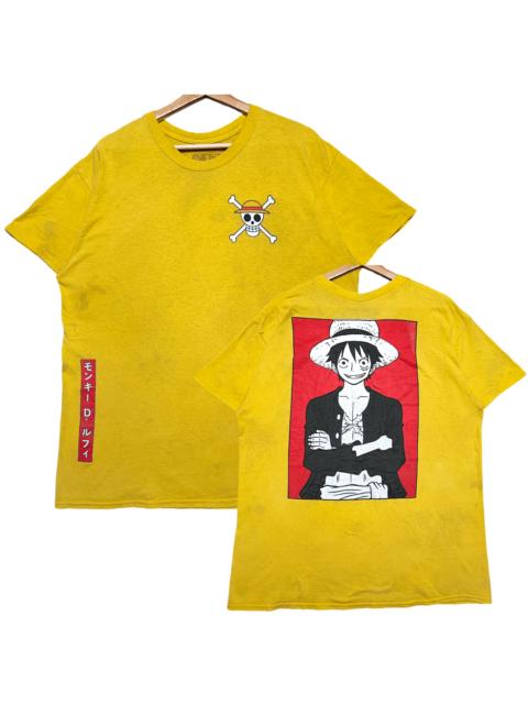 Other Designers Anime × One Piece × Ripple Junction - ONE PIECE Big logo Pirate Luffy T-shirt by Shonen Jump