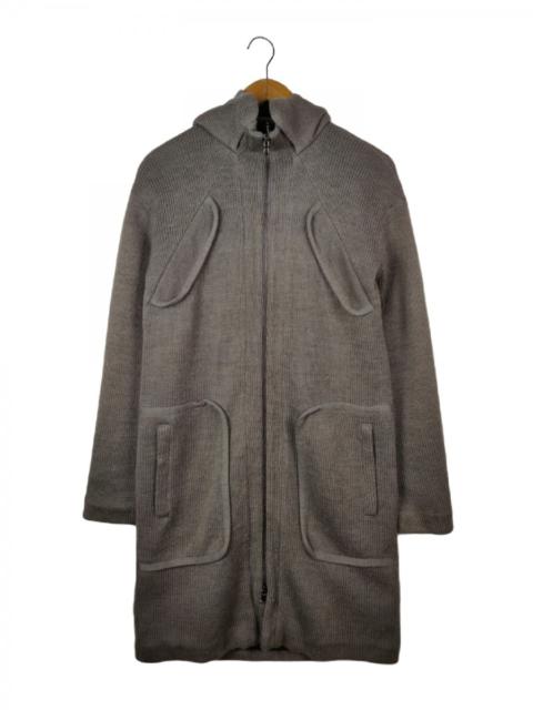 Other Designers Italian Designers - Liviana Conti Italy Long Coat Wool Hoodie Jacket