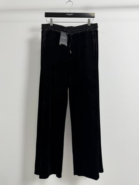SAINT LAURENT Saint Laurent Slp23fw Black Velvet Pants