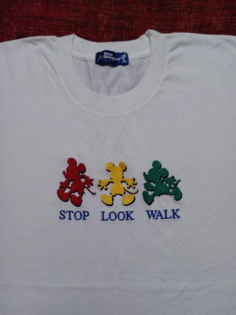 Other Designers Vintage - Vintage 90s Mickey embroidery Tee Tokyo Disneyland