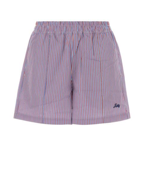 AUTRY Embroidered poplin shorts