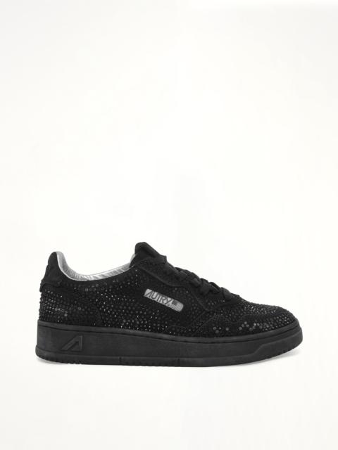 AUTRY Medalist Low Strass Sneaker in Black