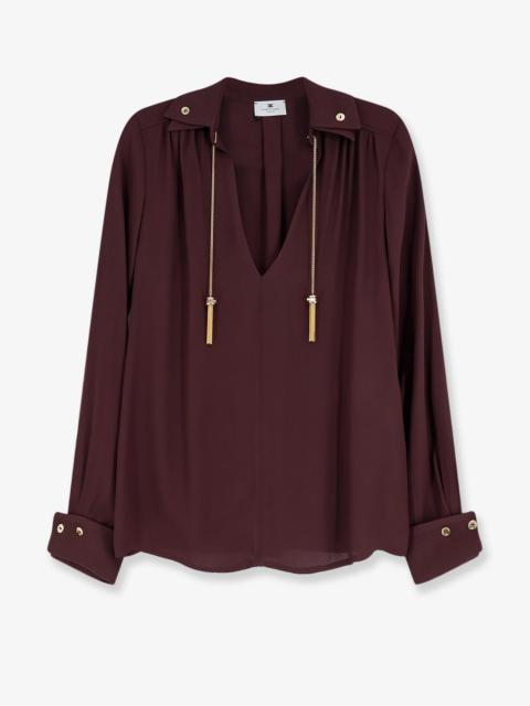 ELISABETTA FRANCHI Elisabetta Franchi Viscose Shirt Brown Women
