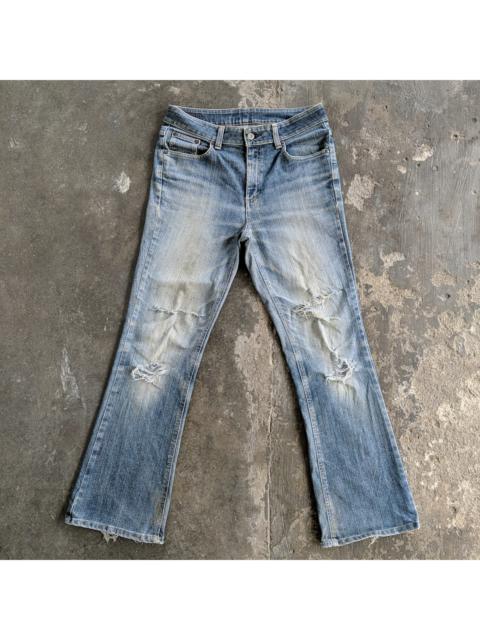 Other Designers Edwin - Edwin Japan Faded Distressed Flare Denim Jeans Pants