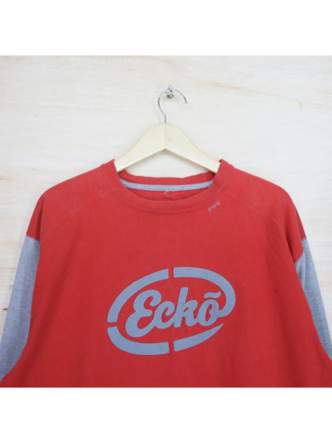 Other Designers Vintage 90s ECKO Skateboard Big Logo Embroidered Long Sleeve T-Shirt