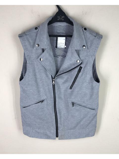 Other Designers Japanese Brand - TIMELY WARNING Rock n Roll Rider Vest Jacket