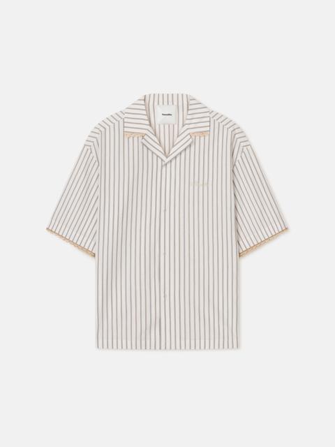 Nanushka Striped Crochet Shirt