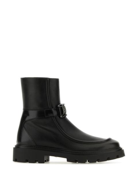 Tod's Woman Black Leather Kate Ankle Boots