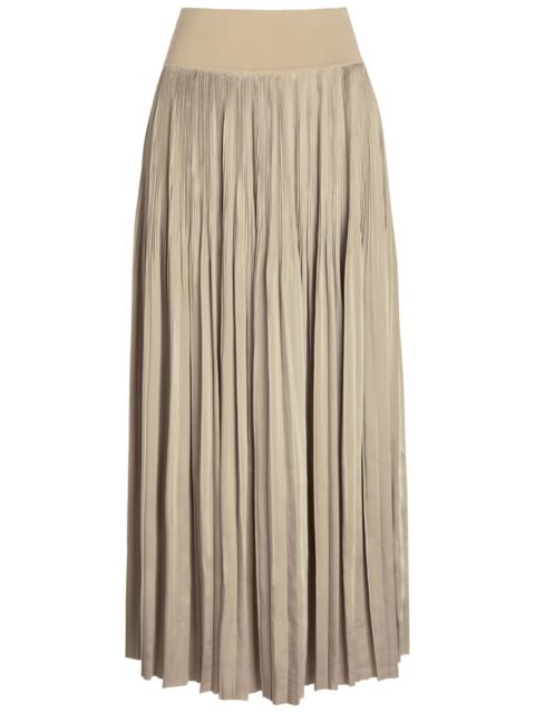 JOSEPH Joseph Rabat Pleated Satin Midi Skirt