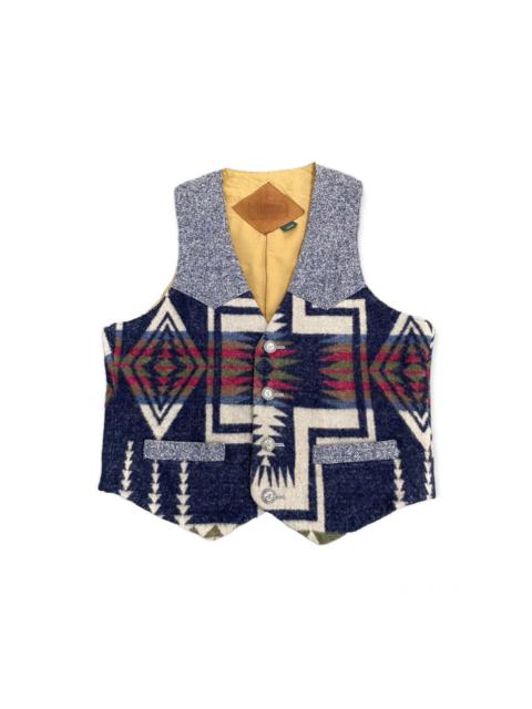 Other Designers Vintage - Flying Scotsman Collection wool navajo motif vest