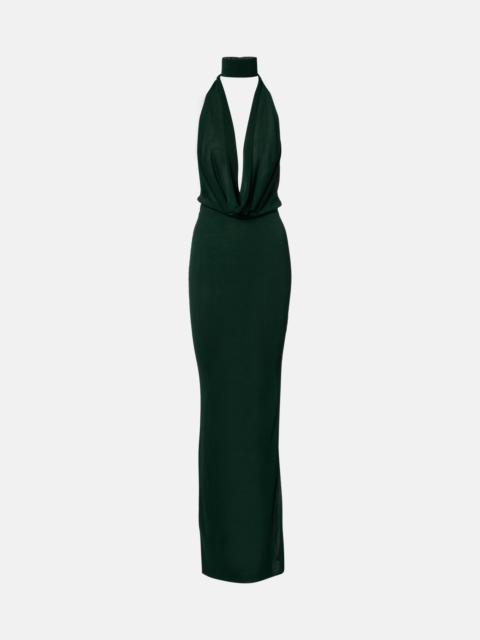 AYA MUSE Draped jersey gown