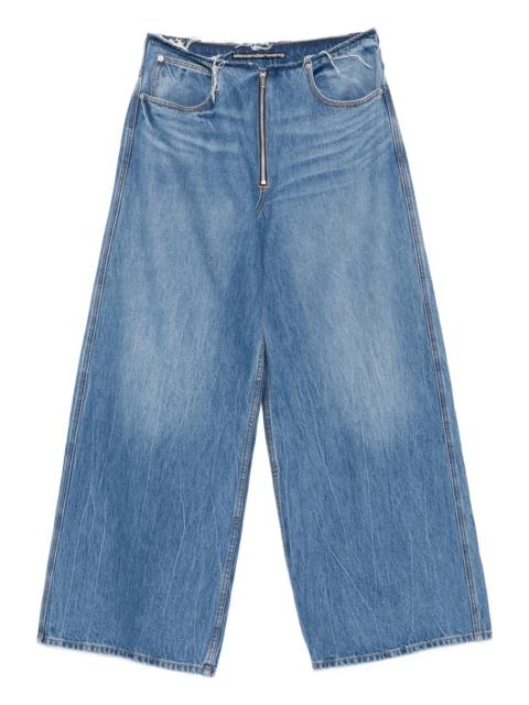 Alexander Wang Surge Low Rise Wide Leg Jeans