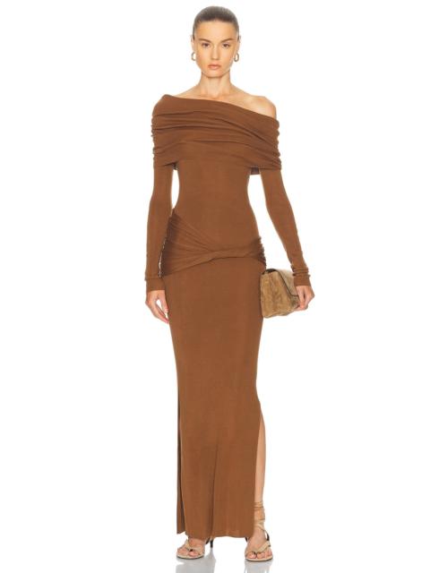 AYA MUSE Off Shoulder Maxi Dress