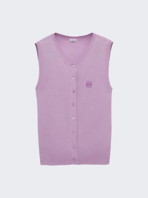 Loewe Cashmere And Silk Vest Lilac