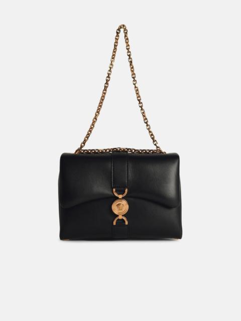 'KLEIO' BLACK LEATHER BAG