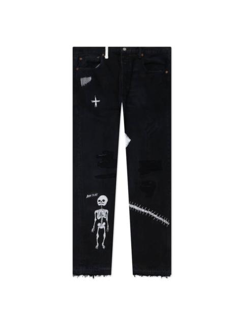 GALLERY DEPT. FUCK FACE DENIM - BLACK