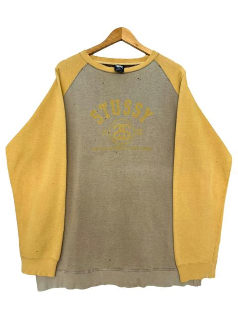 Stüssy Vintage 90s Stussy Trashed Distressed Sunfaded Sweatshirt