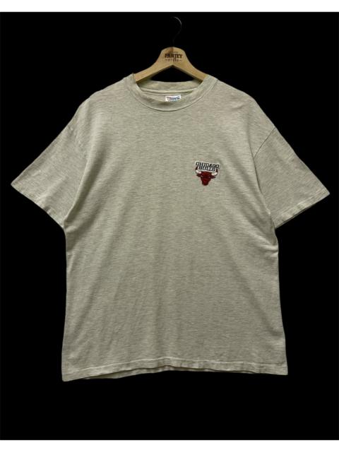 Other Designers Hanes - Vintage Chicago Bulls Small Logo T-shirt Grey Large
