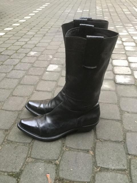 Other Designers Gianni Barbato - Black cowboy boots.Like Saint Laurent or Vetements