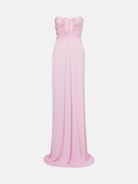 CHRISTOPHER ESBER Arced Palm gathered maxi dress