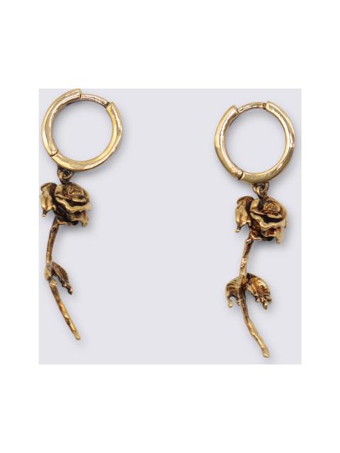 Gold Tone Metal Earrings