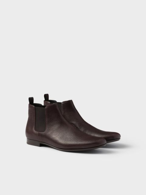 Prada Leather Chelsea boots