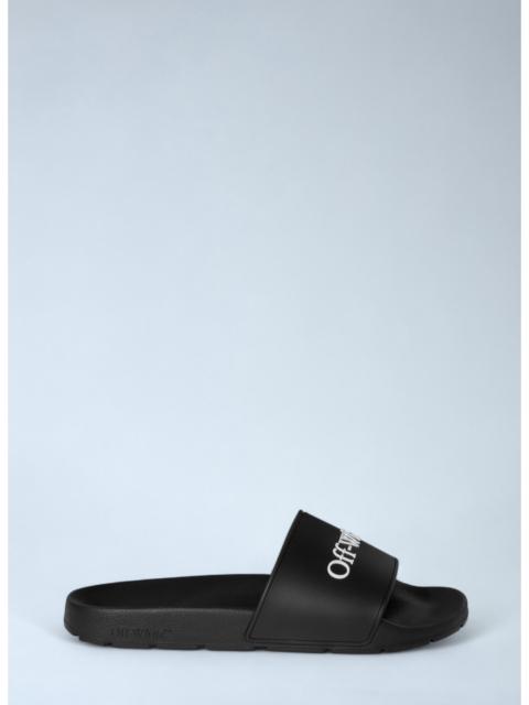 Off White Women Bookish Sliders