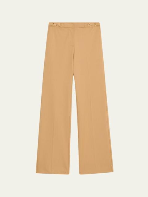 ULLA JOHNSON Quartier Mid-Rise Pants with Chain Detail