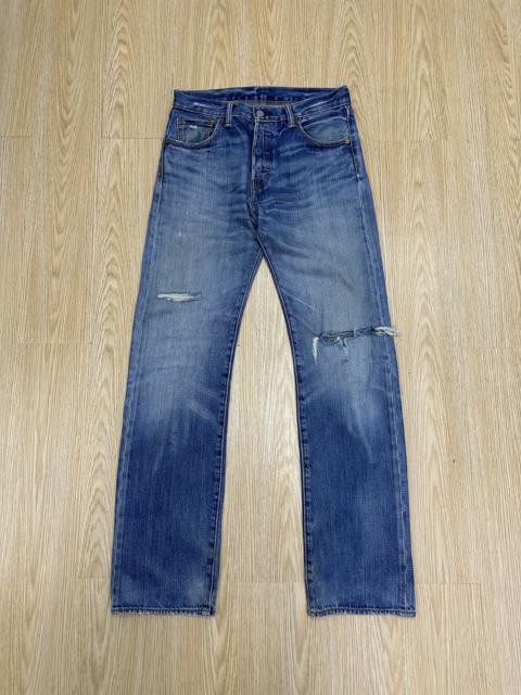 Levi's Levis 501 Fly Button Philipines Distressed Denim(J508)