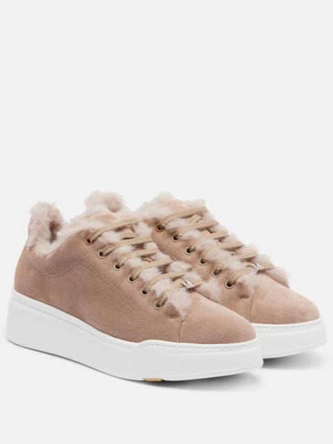 Max Mara TMaxi suede platform sneakers
