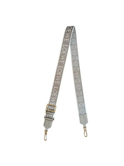 Loewe Loewe Logo and Anagram strap - jacquard and calfskin - beige/gold