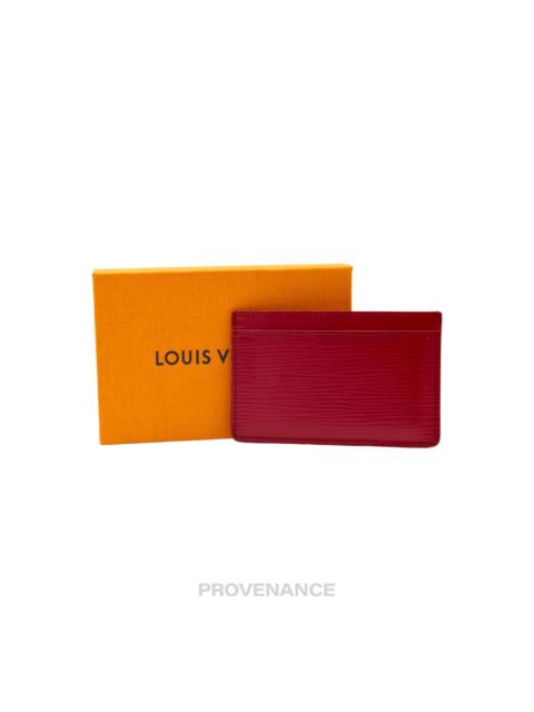 Louis Vuitton Louis Vuitton Card Holder Wallet - Fuchsia Epi Leather
