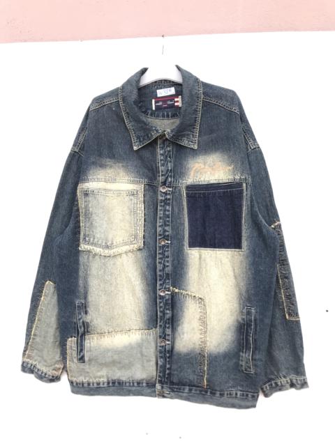 Other Designers Japanese Brand - VINTAGE PHAT FARM DENIM PATCHWORK JACKET