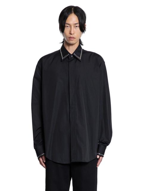 Alexander McQueen Studded-Cotton-Poplin-Shirt