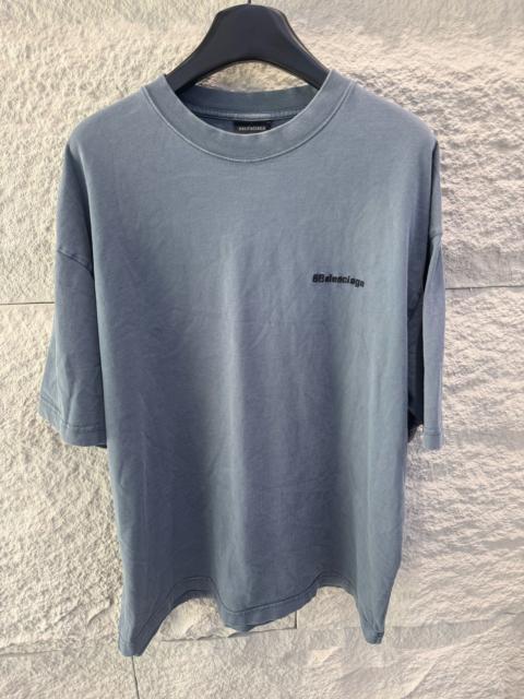 BALENCIAGA Balenciaga BB Logo Short Sleeve T-Shirt Blue